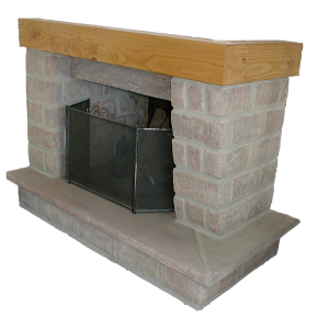 Cheminée Schiste mauve