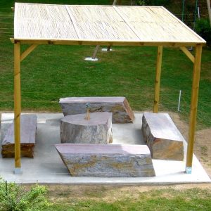 Salon de jardin Schiste mauve