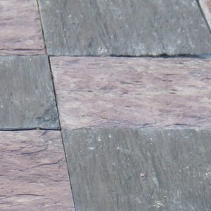 Opus scié Damier schiste mauve et bleu-noir